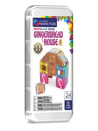 magnatiles MAGNA-TILES -microMAGS Ginger Bread 24-Piece Travel Set
