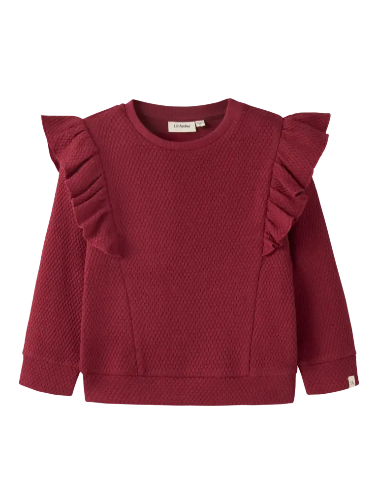Lil' Atelier Lil atelier - Noella Loose sweat Biking red