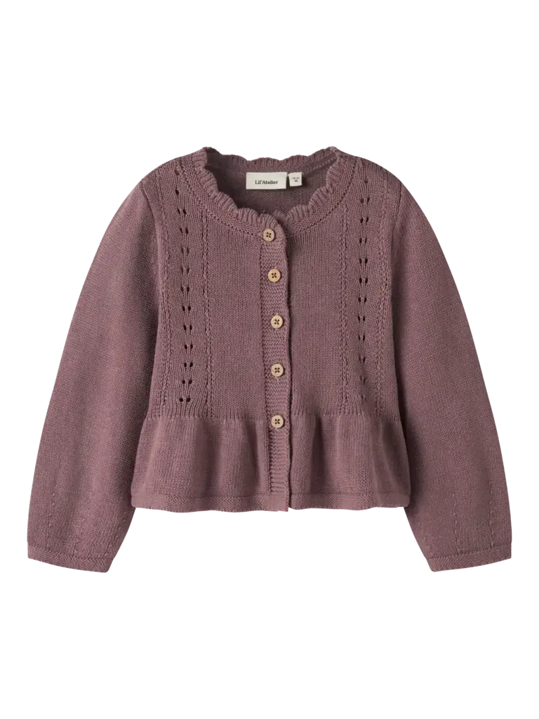 Lil' Atelier Lil atelier - Short knit vest Rose Taupe