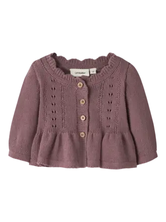 Lil' Atelier Lil Atelier - Short knit vest baby Rose Taupe