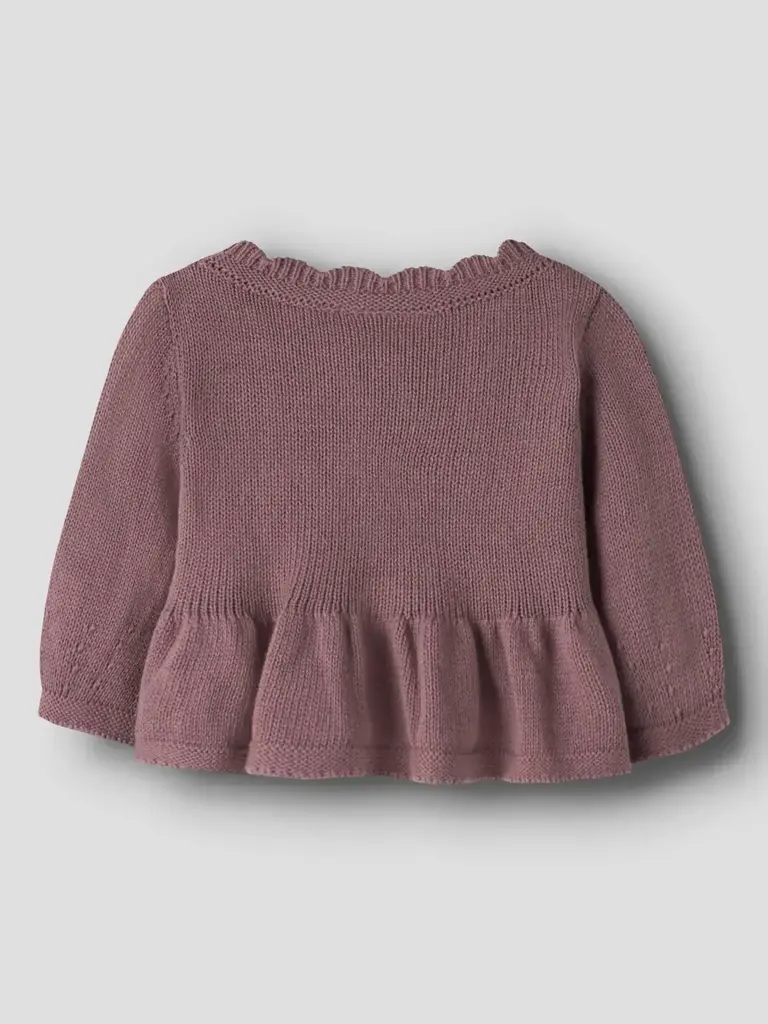 Lil' Atelier Lil Atelier - Short knit vest baby Rose Taupe