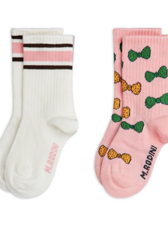mini rodini Mini rodini - Bow 2-pack socks