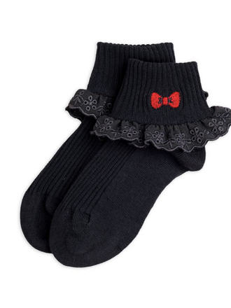 mini rodini Mini rodini - Bow 1-pack lace socks