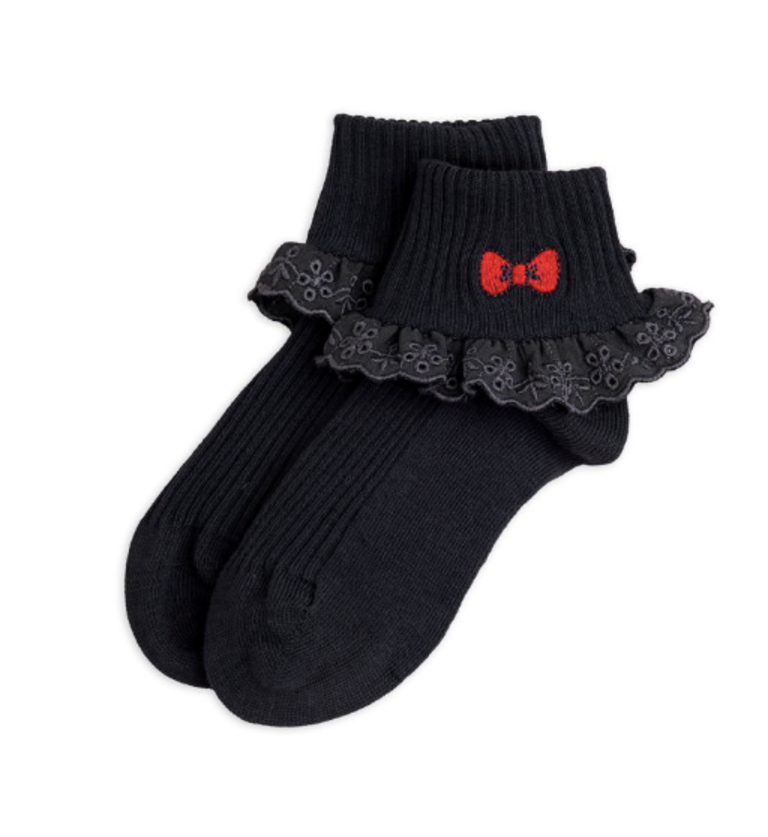 mini rodini Mini rodini - Bow 1-pack lace socks