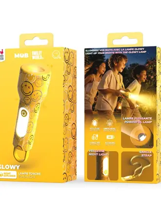 mob MOB - Glowy Smiley World  Geel