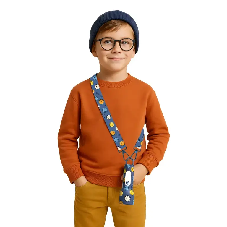 mob MOB - Glowy Smiley World blauw