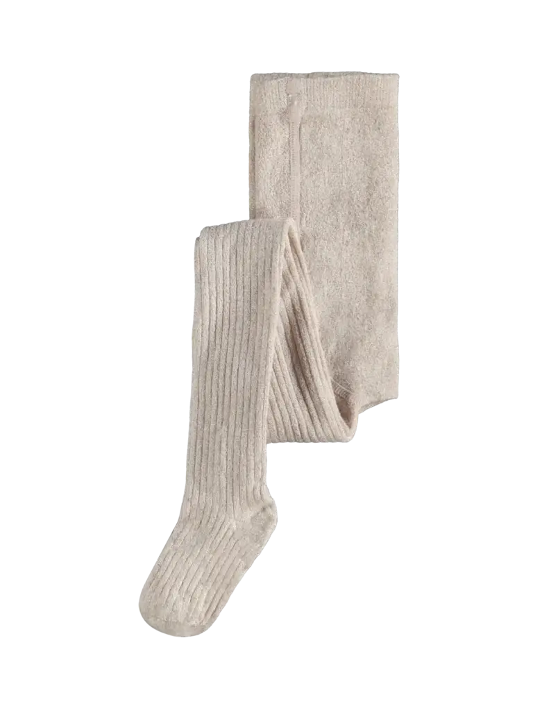 Name It Name it -PANTYHOSE GLITTER RIB moonbeam