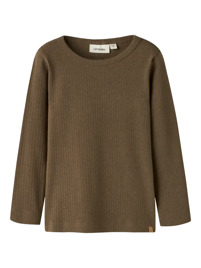 lil atelier Lil Atelier -GABO BOB LS SLIM TOP teak