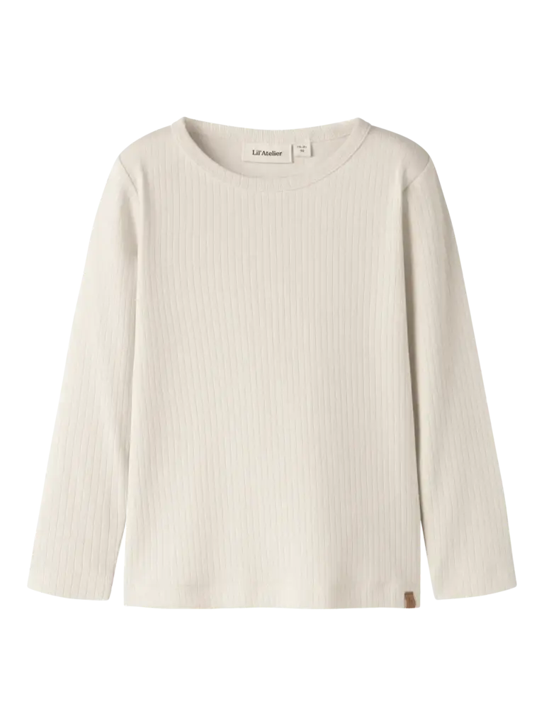 lil atelier Lil Atelier -GABO BOB LS SLIM TOP turtledove