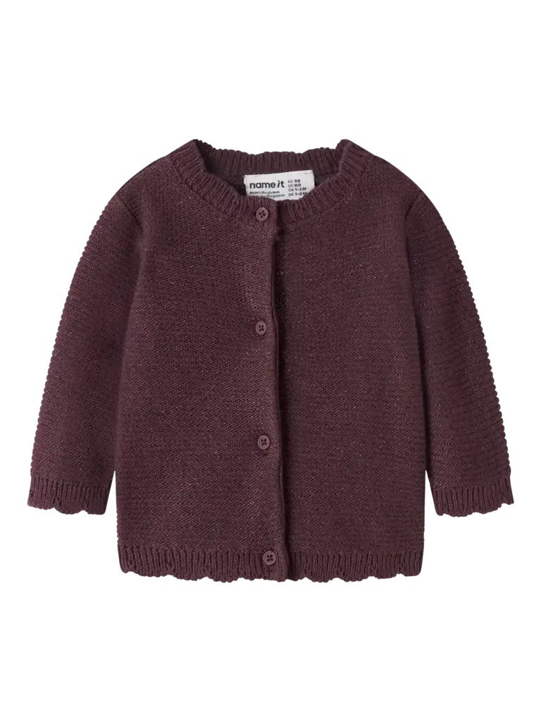 Name It Name it - knit cardigan Catawba Grape