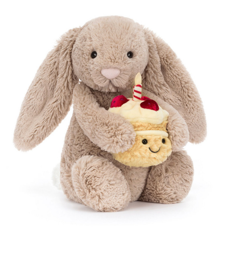 Jellycat Jellycat -Bashful Beige Bunny 'Birthday'