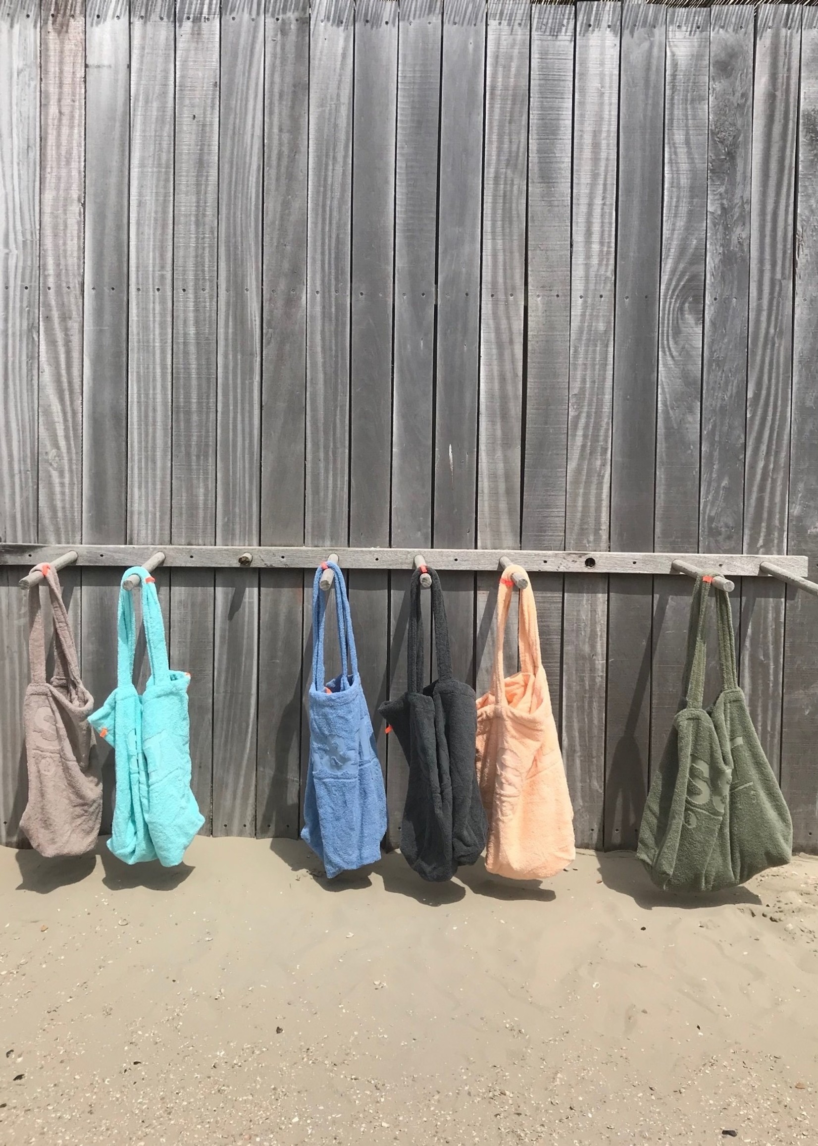 S&LT originals Beachbag - Badstof strandtas met naam