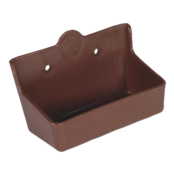 Rectangular brown plastic salt block holder Rectangular brown plastic salt block holder