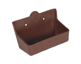 Support en plastique marron rectangulaire