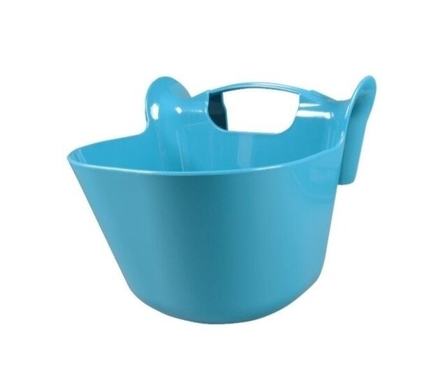 Draagbaar plastic voederbakje 13.5L