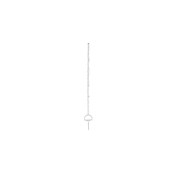 White plastic post with bracket 157 cm x20 White plastic post with bracket 157 cm x20