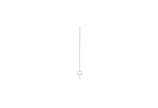 Piquet plastique blanc avec etrier 157 cm x20