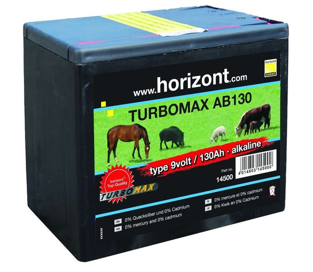 Alkaline batterie 9V - 130 AH TURBOMAX AB130