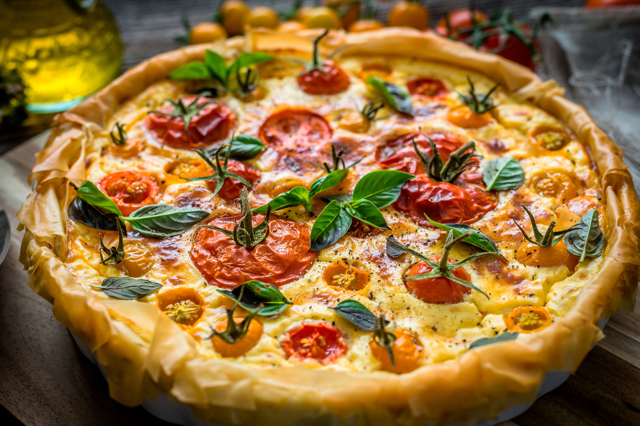 Tarte à la tomate & moutarde