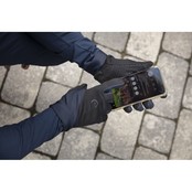 Knit digital" gloves navy blue