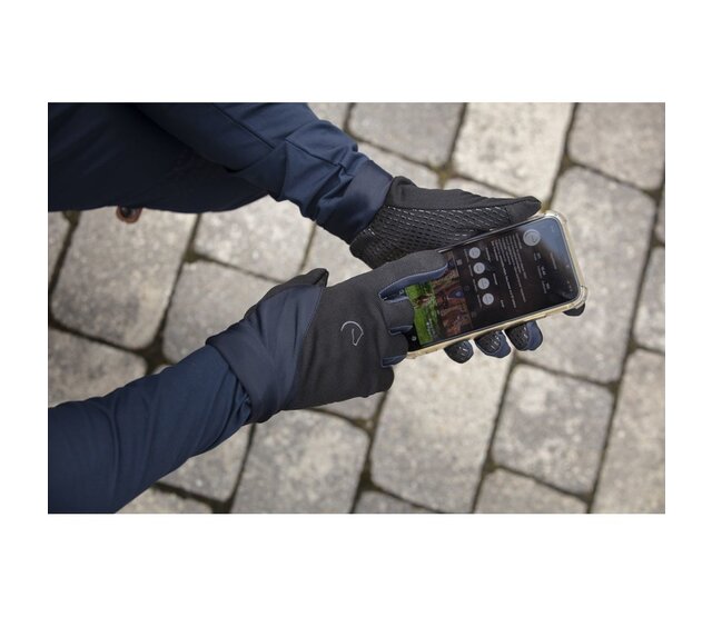 Gants "KNIT DIGITAL" bleu marine