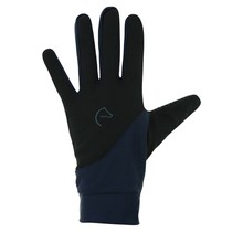 Knit digital" gloves navy blue
