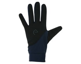 Knit digital" gloves navy blue