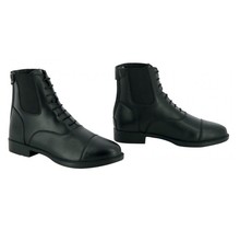 Synthetic lace-up boots