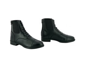 Synthetic lace-up boots