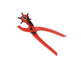 Punching pliers with diameter indicator