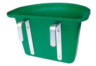 Groen deurtje zonder handvat