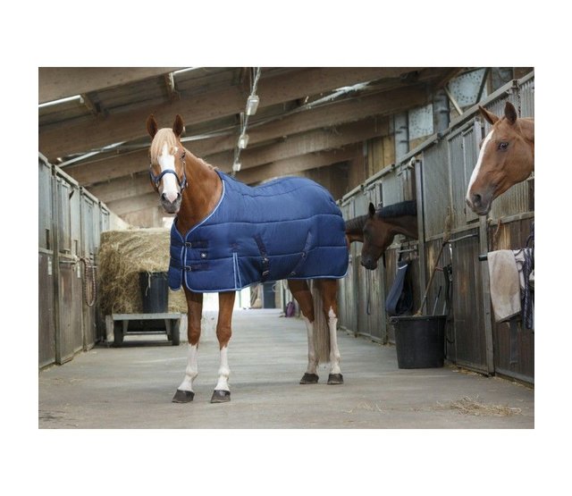 Stal deken RIDING WORLD marine blauw 6'9 Stal deken RIDING WORLD marine blauw 6'9
