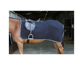 Zwart/grijs fleece nierbedekking