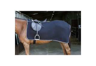 Zwart/grijs fleece nierbedekking