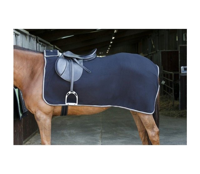 Zwart/grijs fleece nierbedekking