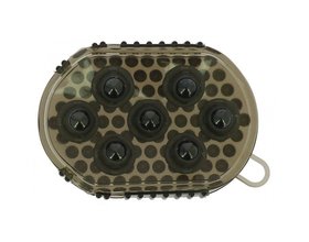 Double-sided currycomb and massage glove