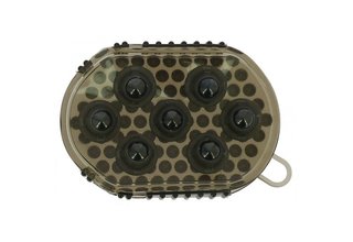 Double-sided currycomb and massage glove