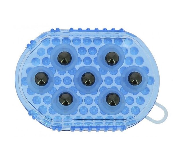 Double-sided currycomb and massage glove