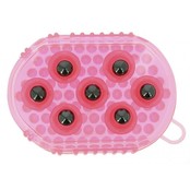 Double-sided currycomb and massage glove