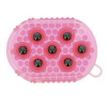 Double-sided currycomb and massage glove