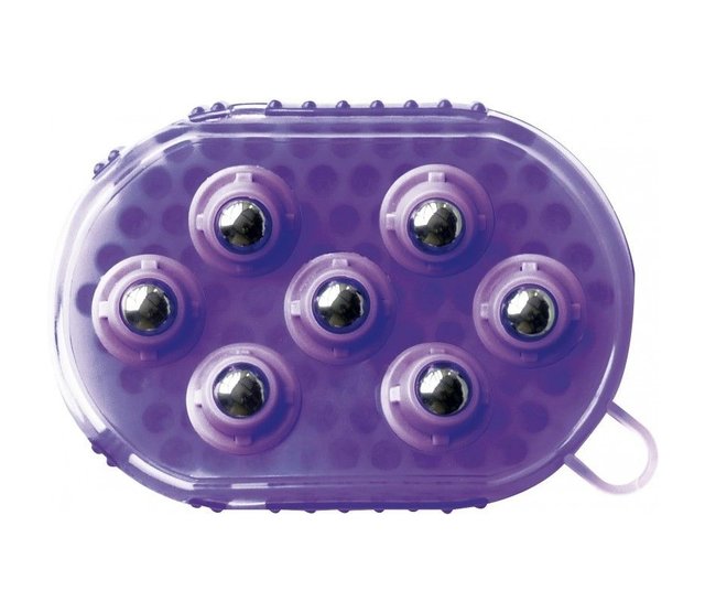 Double-sided currycomb and massage glove