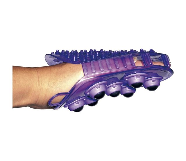 Double-sided currycomb and massage glove