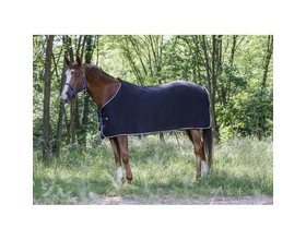 Zwart/grijs fleece shirt