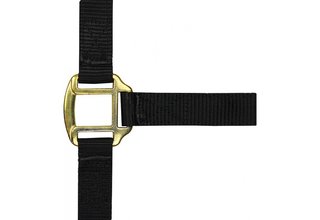 Nylon halster met lederen voering voor paarden