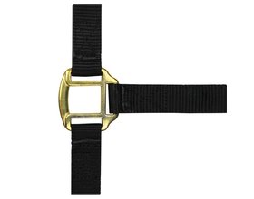 Nylon halster met lederen voering voor volbloedpaarden