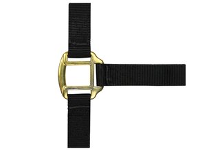 Licol nylon doublé cuir pour pur-sang