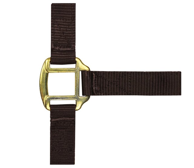 Nylon halster met lederen voering voor volbloedpaarden