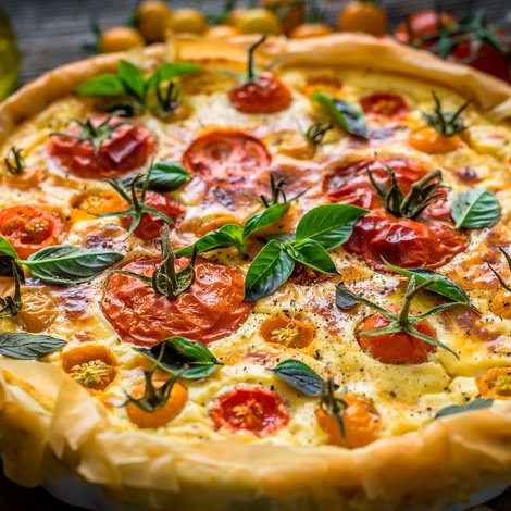 Tomato & mustard pie