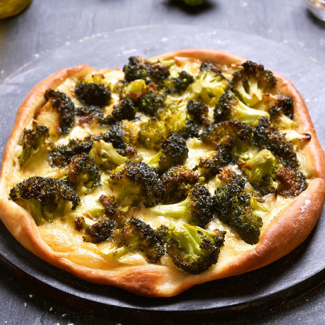Broccoli & Goat's cheese tart