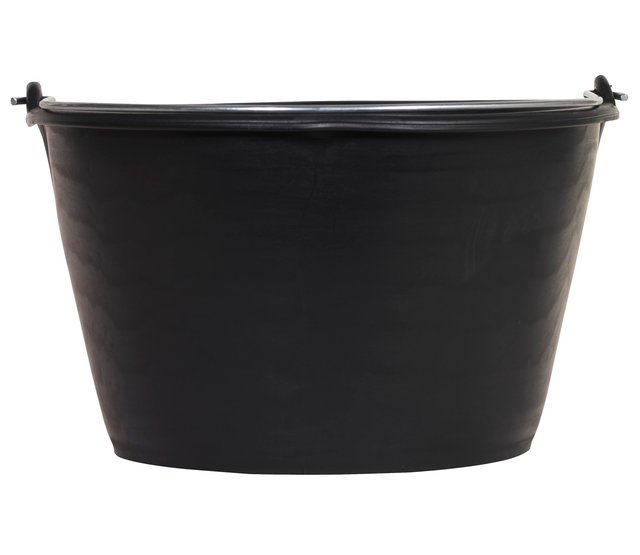 Seau noir en plastique gradué Seau noir en plastique gradué